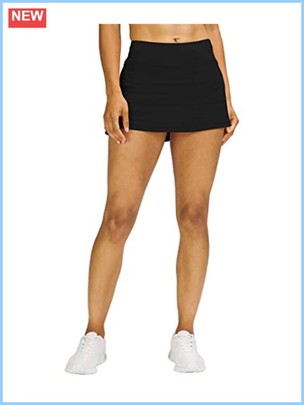 Pleated Tennis Skort with Pockets Built-in Shorts High Waist Activewear
